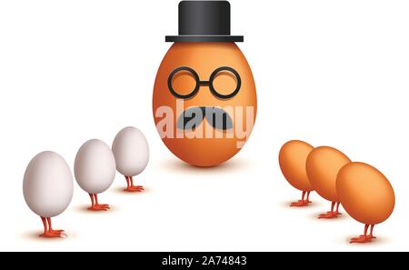 Bild von Boss ei Stock Vektor