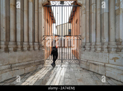 Sulmona (Abruzzen, Italien) - Eine künstlerische Stadt in der Provinz von L'Aquila, im Herzen der Region Abruzzen Majella National Park, berühmt für die comfits. Stockfoto