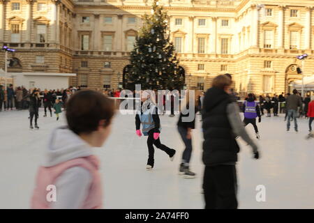 Ein Tag in London, im Winter in der Nähe von Weihnachten Stockfoto