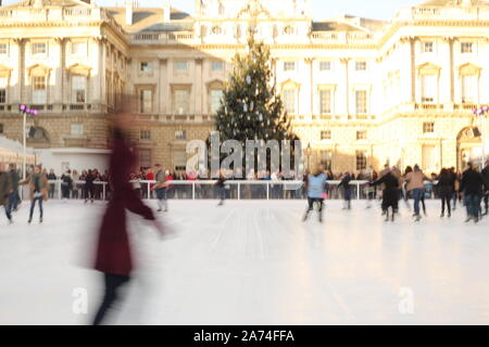 Ein Tag in London, im Winter in der Nähe von Weihnachten Stockfoto