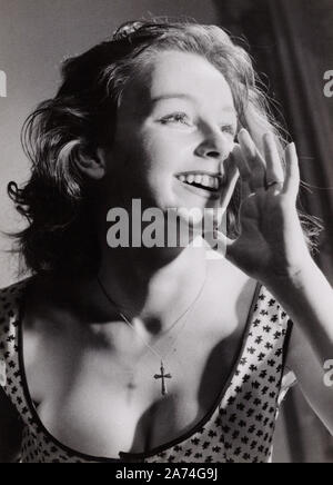 Ingrid Andree, deutsche Plant, Deutschland 1954. Deutsche Schauspielerin Ingrid Andree, Deutschland 1954. Stockfoto