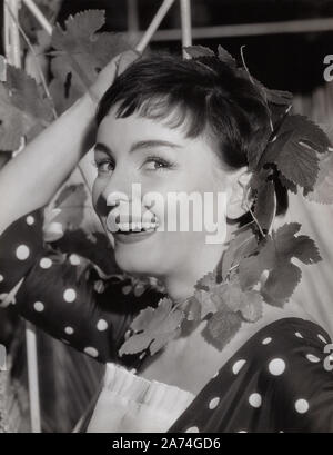 Ingrid Andree, deutsche Plant, Deutschland 1955. Deutsche Schauspielerin Ingrid Andree, Deutschland 1955. Stockfoto
