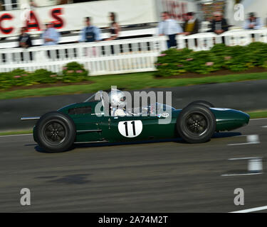 Carlos Miguens, Lotus Climax 24, Glover Trophy, 1500 cc Grand Prix Autos, 1961 bis 1965, Goodwood Revival 2019, September 2019, Automobile, Autos, circui Stockfoto