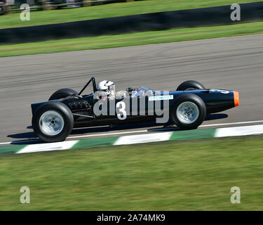 Richard Attwood, BRM P261, Glover Trophy, 1500 cc Grand Prix Autos, 1961 bis 1965, Goodwood Revival 2019, September 2019, Automobile, Autos, Stromkreis raci Stockfoto