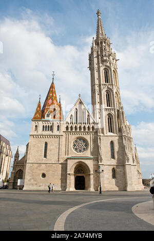 Matthias Kirche. Kirche der Himmelfahrt der Budaer Burg. Budapest. Stockfoto