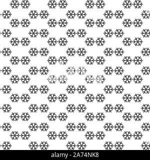 Nahtlose Muster Schneeflocken Stock Vektor