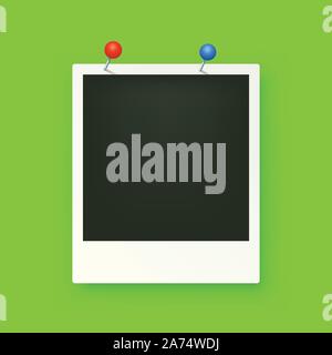 Foto auf Grün Stock Vektor