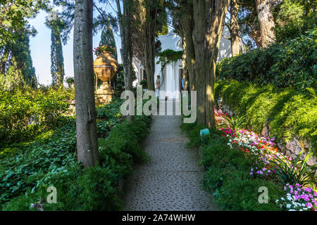 Die Gärten der Villa San Michele, Capri, Kampanien, Italien Stockfoto