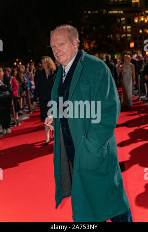 FRANKFURT AM MAIN, Deutschland - 18. Oktober 2019: Hermann Vaske Ankunft auf dem roten Teppich an der Hessischen Film- und Kinopreis 2019, Roter Teppich, Frankfurt am Main Stockfoto