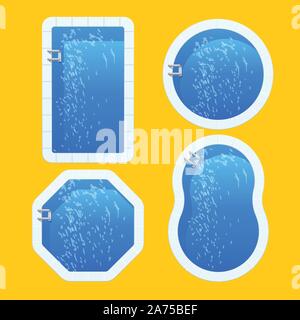 Schwimmbad Stock Vektor