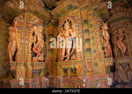 Indien, Rajasthan, Bikaner, Bhandasar Jain Tempel Stockfoto