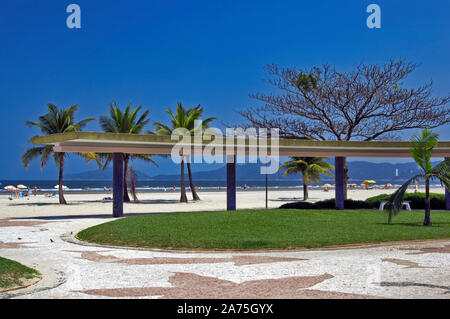 Pergola, Gärten der Strand von Santos, Strand von Boqueirão, Santos, São Paulo, Brasilien Stockfoto