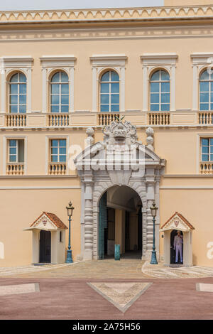 Ein Blick auf das Princes Palace in Monaco Stockfoto
