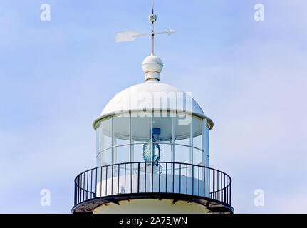 Die Biloxi Lighthouse wird dargestellt, Oktober 22, 2019, in Biloxi, Mississippi. Der Leuchtturm wurde 1848 errichtet. Stockfoto