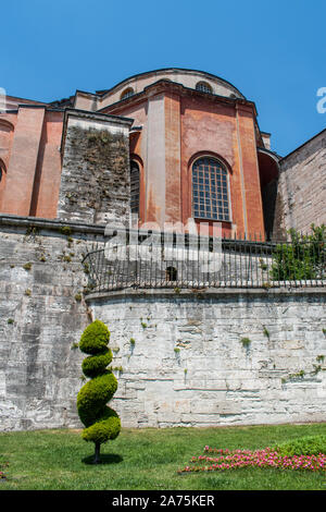 Istanbul, Türkei: Details der Hagia Sophia, der berühmten ehemaligen Griechisch-orthodoxen christlichen patriarchalischen Kathedrale, später Ottoman Imperial Moschee, heute ein Museum Stockfoto