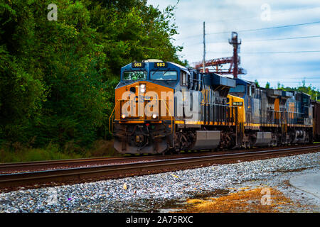 CSX Lokomotive Alabama USA Stockfoto