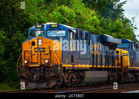 CSX Lokomotive Alabama USA Stockfoto