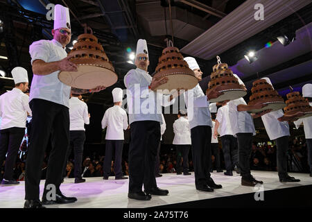 Paris, Frankreich. 29 Okt, 2019. Salon du Chocolat fashion show für Kinder in Afrika Stiftung veranstaltet am 29. Oktober 2019 in Paris, Frankreich. Stockfoto