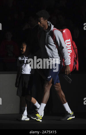 Paris, Frankreich. 30 Okt, 2019. Der französische Spieler Gael MONFILS während der Rolex Paris Masters 1000-Turnier in Paris AccorHotel Arena in Paris Frankreich. Gael Monfils beat Benoit Paire 6-4 7-6 7-5 Quelle: Pierre Stevenin/ZUMA Draht/Alamy leben Nachrichten Stockfoto