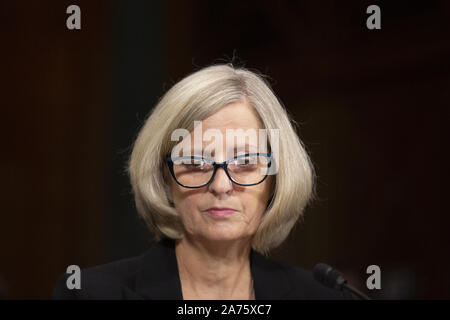 Washington, District of Columbia, USA. 30 Okt, 2019. Barbara Bailey Jongbloed, nominiert United States District Judge für den Bezirk von Connecticut, erscheint Ihre Nominierung Anhörung vor der Kommission des US-Senats auf die Justiz auf dem Capitol Hill in Washington, DC, USA, am 30. Oktober 2019. Credit: Stefani Reynolds/CNP/ZUMA Draht/Alamy leben Nachrichten Stockfoto