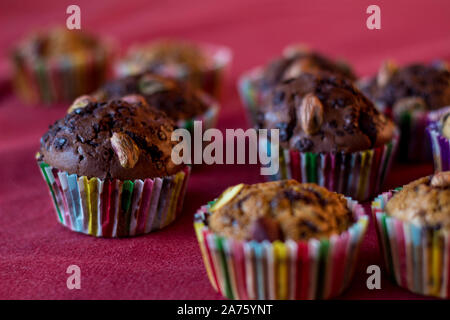 Noch immer leben Essen - Gebäck - Zusammensetzung der Muffins - mit selektiven Fokus Stockfoto