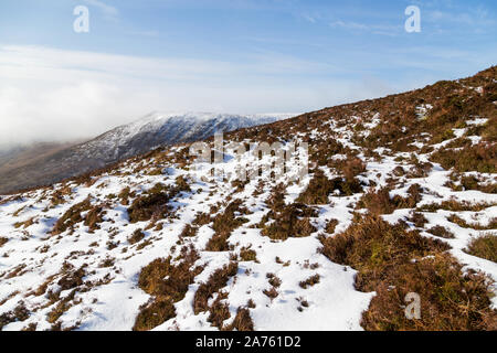 Schnee in die Brüste von Anu, Co Kerry, Irland Stockfoto