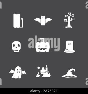 Halloween vektor Icon Set Stock Vektor