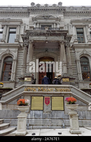 Das Hotel Mount Stephen Boutique Hotel auf Drummond Street in der Innenstadt von Montreal, Quebec, Kanada Stockfoto