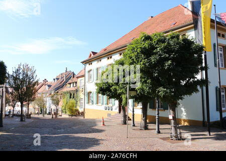 Historische Gebäude im Zentrum von Engen in Süddeutschland Stockfoto