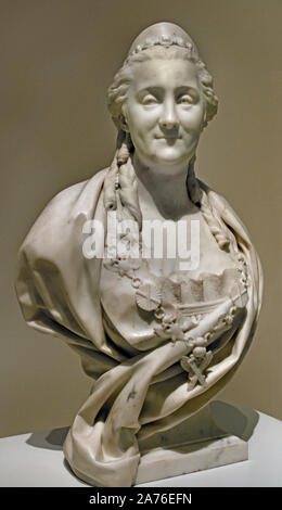 Katharina der Großen - Katharina II. von Russland (1729-1796), Kaiserin von Russland von Jean-Antoine Houdon (1741 - 1828) Russland, Russisch, Frankreich, Französisch Stockfoto