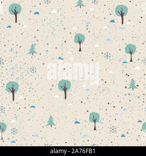 Hand gezeichnet nahtlose Muster mit Pflanzen und Beeren. Künstlerische und kreative Gestaltung. Großartig für Hintergründe, Kulissen, Autos, Postkarten, Einladungen, Kopfzeilen Stockfoto