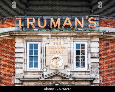 Das Goldene Herz Truman's Pub in Spitalfields East London Stockfoto