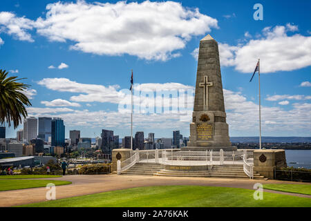 Zustand War Memorial in Kings Park, Perth, Australien am 25. Oktober 2019 Stockfoto