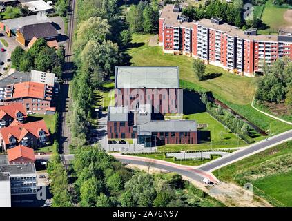 Luftbild, Grundbuch und Datei Archiv des Landes Niedersachsen und der Freien Hansestadt Hamburg, Stade, Niedersachsen, Deutschland Stockfoto