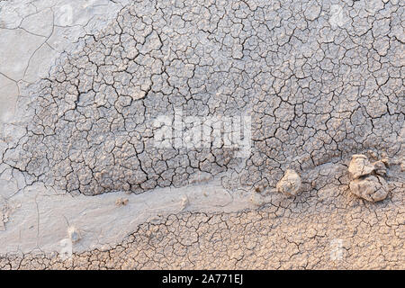 Getrocknete Schlamm entlang Fossilen Ausstellung Trail, Badlands National Park, SD, USA, von Dominique Braud/Dembinsky Foto Assoc Stockfoto