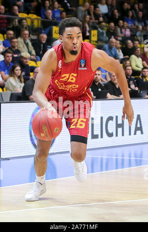 Ben Moore in Aktion während der 7 Tage EuroCup Gruppe D Match zwischen Asseco Arka Gdynia und Galatasaray Doga Sigorta Istanbul in Gdynia (Endstand; Arka Gdynia 78:83 Galatasaray Doga Sigorta Istanbul) Stockfoto