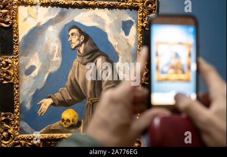 T'S. Francis' von El Greco. National Gallery von Irland, Dublin, Irland Stockfoto
