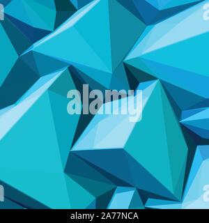 Poster mit abstrakt blau Eiswürfel Stock Vektor