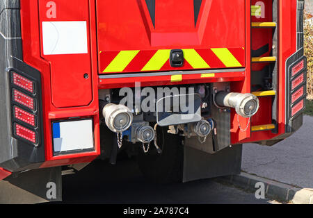Rückseite der fire truck Stockfoto