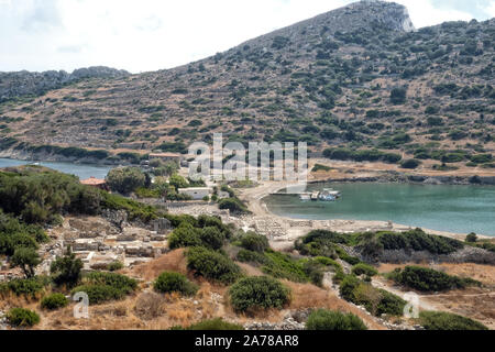 Oder Knidos Knidos ist eine der wichtigsten antiken Städte im Südwesten der Türkei, in der Nähe der Stadt Datça, Marmaris entfernt. Stockfoto