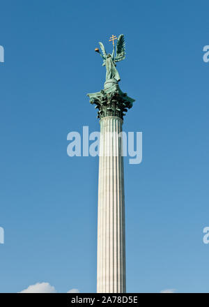 Heldenplatz (Hősök tere). Budapest Stockfoto