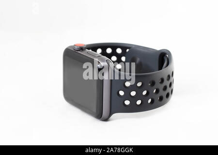 Nahaufnahme Bild des Apple watch Sport Stockfoto