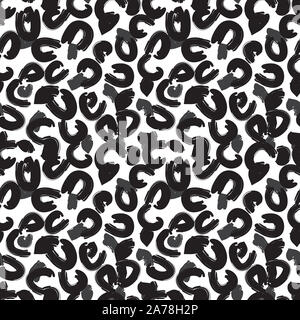 Bunte klassisch modernen Animal Leopard Pinselstriche nahtlose Hintergrund drucken in Vektor - Geeignet für Website Ressourcen Grafik, Druck, Design Stockfoto