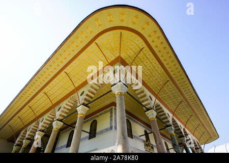 Topkapi Palace ist eines der hervorragenden Beispiele der osmanischen Architektur, die von Sultan Mehmet dem Eroberer, Istanbul, Türkei gebaut. Stockfoto