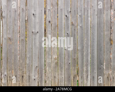 Holz Wand eines alten Zaun im Dorf Stockfoto