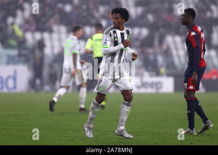Torino, Italien. 30. Oktober 2019. Italienische Serie A Juventus FC vs Genua CFC. Juan Cuadrado von Juventus Turin. Stockfoto
