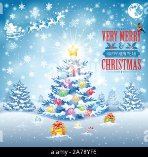 Frohe Weihnachten Hintergrund Stock Vektor