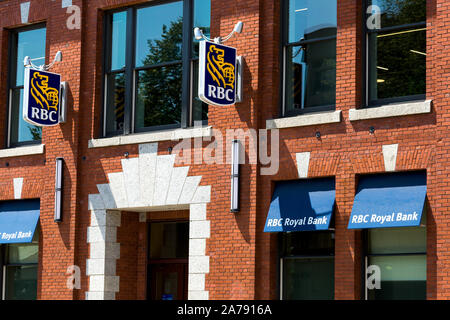 Royal Bank of Canada (RBC; Französisch: Banque Royale du Canada) Halifax brach, Kanada. Stockfoto