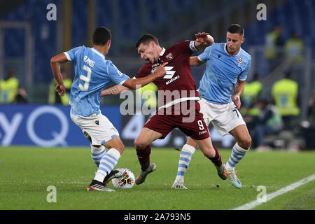 Rom, Italien. 30 Okt, 2019. Rom, Italien, 30. Oktober: Andrea Belotti von Torino in Aktion während der Serie ein Match zwischen SS Lazio Rom und Torino FC am Stadio Olimpico am 30. Oktober 2019 in Rom, Italien. (Foto von Giuseppe Fama/Pacific Press) Quelle: Pacific Press Agency/Alamy leben Nachrichten Stockfoto