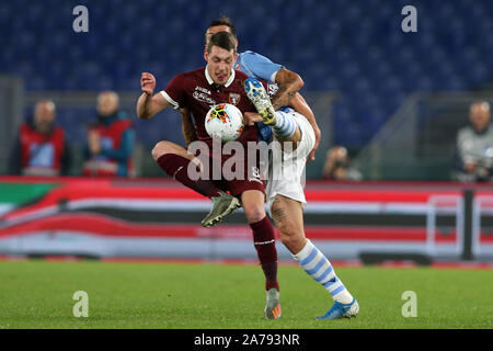 Rom, Italien. 30 Okt, 2019. Rom, Italien, 30. Oktober: Andrea Belotti von Torino in Aktion während der Serie ein Match zwischen SS Lazio Rom und Torino FC am Stadio Olimpico am 30. Oktober 2019 in Rom, Italien. (Foto von Giuseppe Fama/Pacific Press) Quelle: Pacific Press Agency/Alamy leben Nachrichten Stockfoto